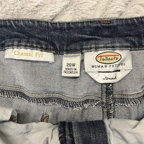 Talbots Jeans Women 20W Bootcut Classic Fit Stretch Blue Denim Plus Petite - Picture 4 of 8